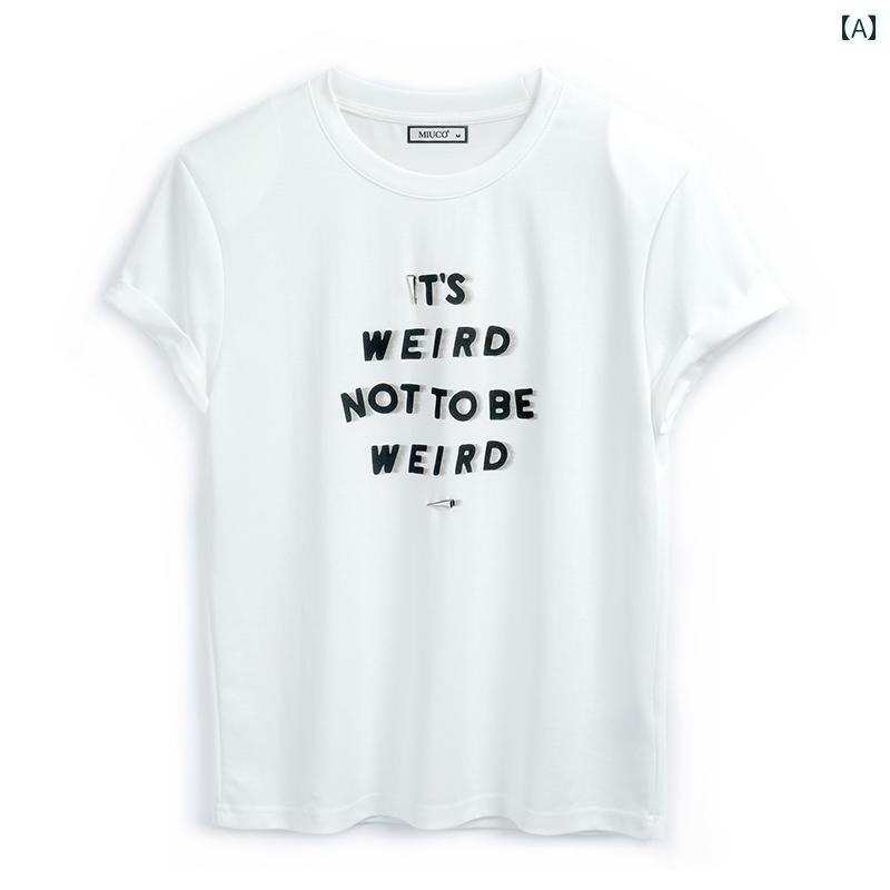 レディース ファッション オシャレ カワイイ 女性用 シンプル 黒 フランジ 大きいサイズ T シャツ 夏