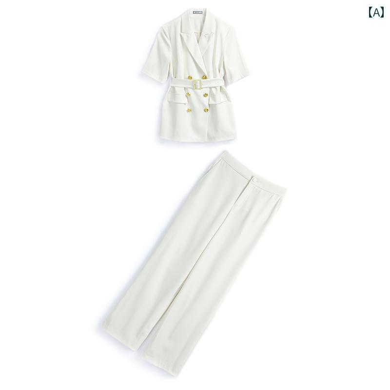 レディース ファッション オシャレ カワイイ 女性用 大きいサイズ シック ダブルブレスト スリムフィッ..