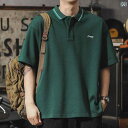メンズ 男性用 ファッション オシャレ シンプル 大人 かっこいい ストリート ヒップホップ HipHop レトロ 半袖 ポロシャツ 夏 ゆったり 大きいサイズ ハーフ袖 T シャツ