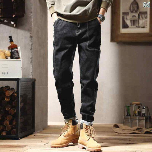 メンズ 男性用 ファッション オシャレ シンプル 大人 かっこいい ストリート ヒップホップ HipHop フリース ジーンズ スリムフィット 韓国スタイル 黒 カジュアル ストレッチパンツ メンズ 男性用 ファッション オシャレ シンプル 大人 かっこいい ストリート ヒップホップ HipHop フリース ジーンズ スリムフィット 韓国スタイル 黒 カジュアル ストレッチパンツ