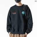 メンズ 男性用 ファッション オシャレ シンプル 大人 かっこいい ストリート ヒップホップ HipHop 350グラム 厚手 スウェットシャツ 大きいサイズ シャツ ラウンドネック ジャケット