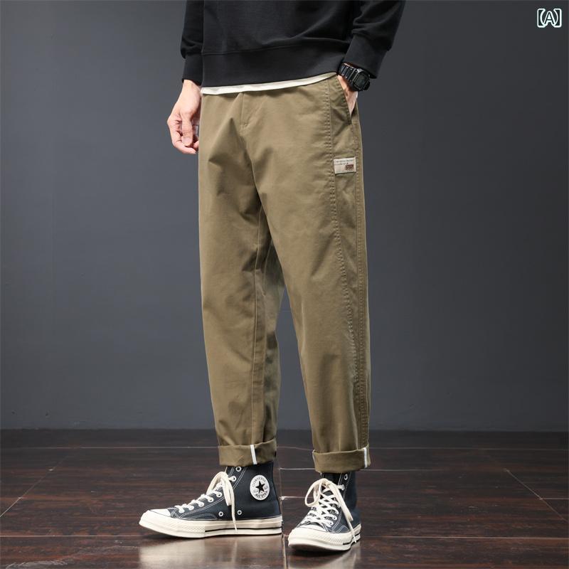 メンズ 男性用 ファッション オシャレ シンプル 大人 かっこいい ストリート ヒップホップ HipHop 春 ルーズ カジュアル テーパード フット ハーレム スポーツ パンツ