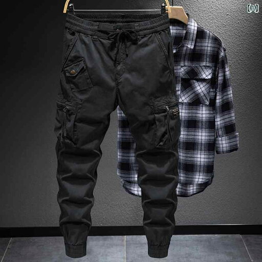 メンズ 男性用 ファッション オシャレ シンプル 大人 かっこいい ストリート ヒップホップ HipHop ブラック 春秋 アウトドア 大きいサイズ カジュアル ジッパー 付き マルチ ポケット パンツ メンズ 男性用 ファッション オシャレ シンプル 大人 かっこいい ストリート ヒップホップ HipHop ブラック 春秋 アウトドア 大きいサイズ カジュアル ジッパー 付き マルチ ポケット パンツ