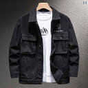 メンズ 男性用 ファッション オシャレ シンプル 大人 かっこいい ストリート ヒップホップ HipHop デニム ジャケット 春秋 黒 カジュアル コットン ジャケット パイロット