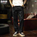メンズ 男性用 ファッション オシャレ シンプル 大人 かっこいい ストリート ヒップホップ HipHop ストレート カジュアル パンツ 春秋 面ファスナー 黒 ズボン