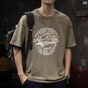 メンズ 男性用 ファッション オシャレ シンプル 大人 かっこいい ストリート ヒップホップ HipHop アメリカン ストリート ヘビーウェイト 半袖 T シャツ 夏 プリント トップス ゆったり 大きいサイズ T シャツ