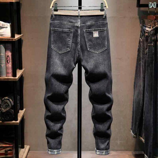 メンズ 男性用 ファッション オシャレ シンプル 大人 かっこいい ストリート ヒップホップ HipHop ブラック ジーンズ 春 ウォッシュ加工 カジュアル スリムフィット パンツ スタイル メンズ 男性用 ファッション オシャレ シンプル 大人 かっこいい ストリート ヒップホップ HipHop ブラック ジーンズ 春 ウォッシュ加工 カジュアル スリムフィット パンツ スタイル