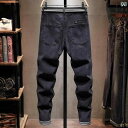 メンズ 男性用 ファッション オシャレ シンプル 大人 かっこいい ストリート ヒップホップ HipHop ストレッチジーンズ ウォッシュド加工 カジュアル スリムフィット スリムフィット パンツ 春