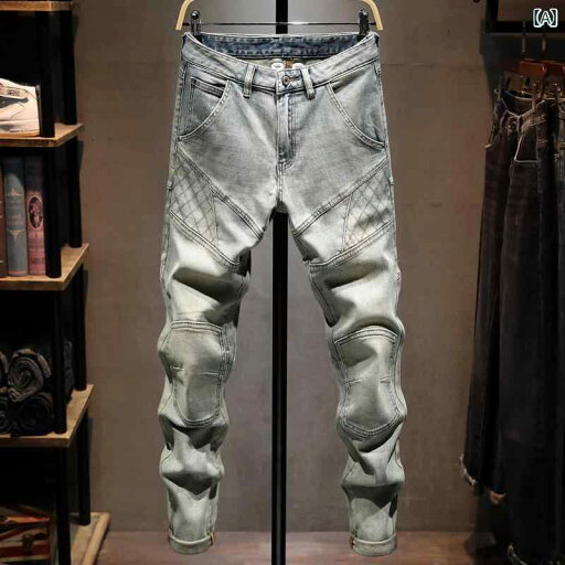 メンズ 男性用 ファッション オシャレ シンプル 大人 かっこいい ストリート ヒップホップ HipHop アメリカン レトロ ジーンズ ハイ ストリート オートバイ ウォッシュ加工 スリムフィット パンツ メンズ 男性用 ファッション オシャレ シンプル 大人 かっこいい ストリート ヒップホップ HipHop アメリカン レトロ ジーンズ ハイ ストリート オートバイ ウォッシュ加工 スリムフィット パンツ