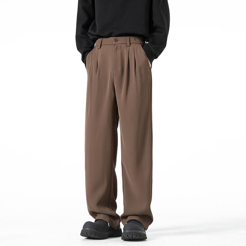 メンズ ファッション 服 用 オシャレ シンプル 大人 かっこいい 大きいサイズ ストリート 紳士服 無地 ストレート パンツ レトロ カジュアル