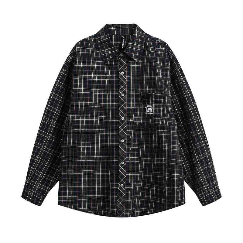 メンズ ファッション 服 用 オシャレ シンプル 大人 かっこいい 大きいサイズ ストリート 紳士服 アメリカン レトロ ヴィンテージ チェック柄 シャツ ジャケット カジュアル 快適 長袖