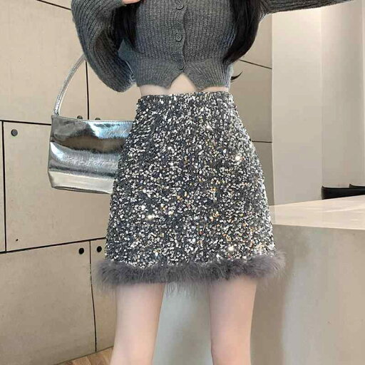 春 コーデ レディース ファッション オシャレ カワイイ シンプル きれいめ ナチュラル 上品カジュアル 婦人服 ゴールド ベルベット スパンコール スカート ハイウエスト スリム Aライン 春 コーデ レディース ファッション オシャレ カワイイ シンプル きれいめ ナチュラル 上品カジュアル 婦人服 ゴールド ベルベット スパンコール スカート ハイウエスト スリム Aライン