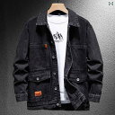 メンズ 男性用 ファッション オシャレ シンプル 大人 かっこいい ストリート ヒップホップ HipHop 春 デニムジャケット ルーズ 大きいサイズ デザイン サイクリング ジャケット アメリカンン 服