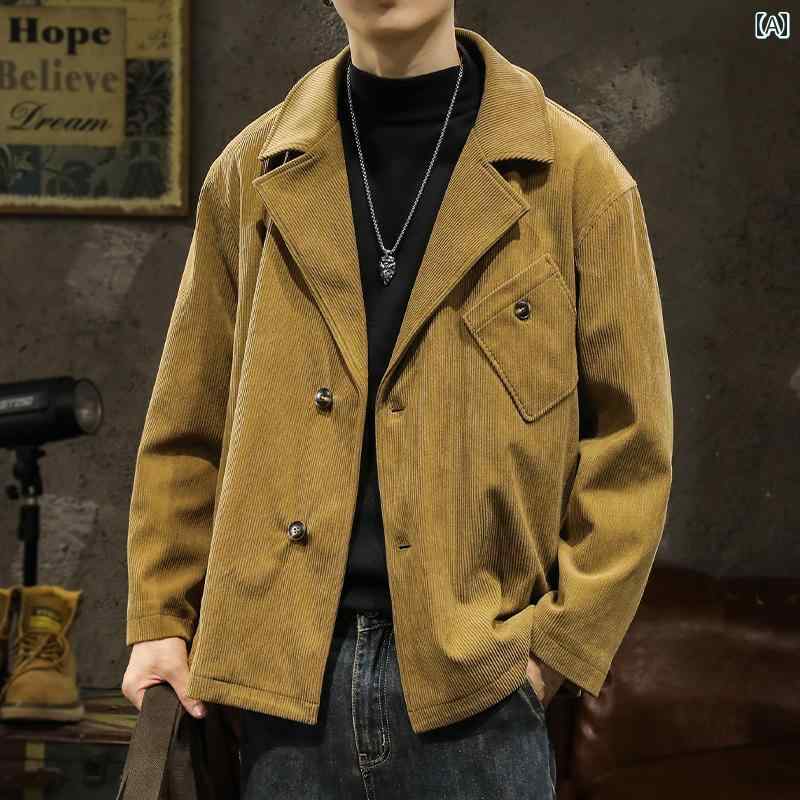 メンズ 男性用 ファッション オシャレ シンプル 大人 かっこいい ストリート ヒップホップ HipHop カジュアル ブレザー 秋冬 ルーズ ジャケット