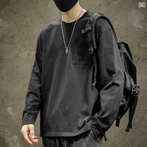 メンズ 男性用 ファッション オシャレ シンプル 大人 かっこいい ストリート ヒップホップ HipHop レトロ 綿 コットン 長袖 T シャツ 春 ルーズ 大きいサイズ ラウンドネック トップ 白 ボトム シャツ メンズ 男性用 ファッション オシャレ シンプル 大人 かっこいい ストリート ヒップホップ HipHop レトロ 綿 コットン 長袖 T シャツ 春 ルーズ 大きいサイズ ラウンドネック トップ 白 ボトム シャツ