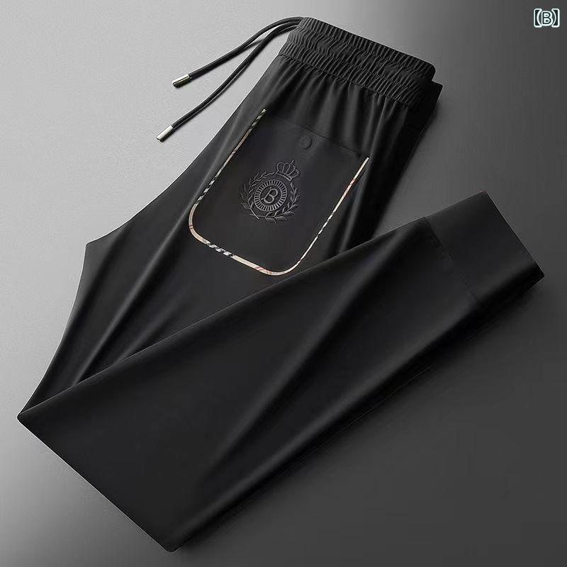 メンズ ファッション 服 用 オシャレ シンプル 大人 かっこいい 大きいサイズ ストリート 紳士服 夏 ハイエンド 冷感 パンツ 速乾 スポーツ カジュアル