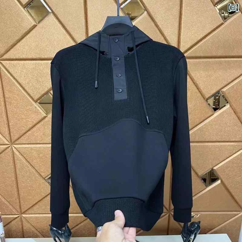 メンズ ファッション 服 用 オシャレ シンプル 大人 かっこいい 大きいサイズ ストリート 紳士服 ハイエンド フード付き カジュアル スウェット シャツ 快適