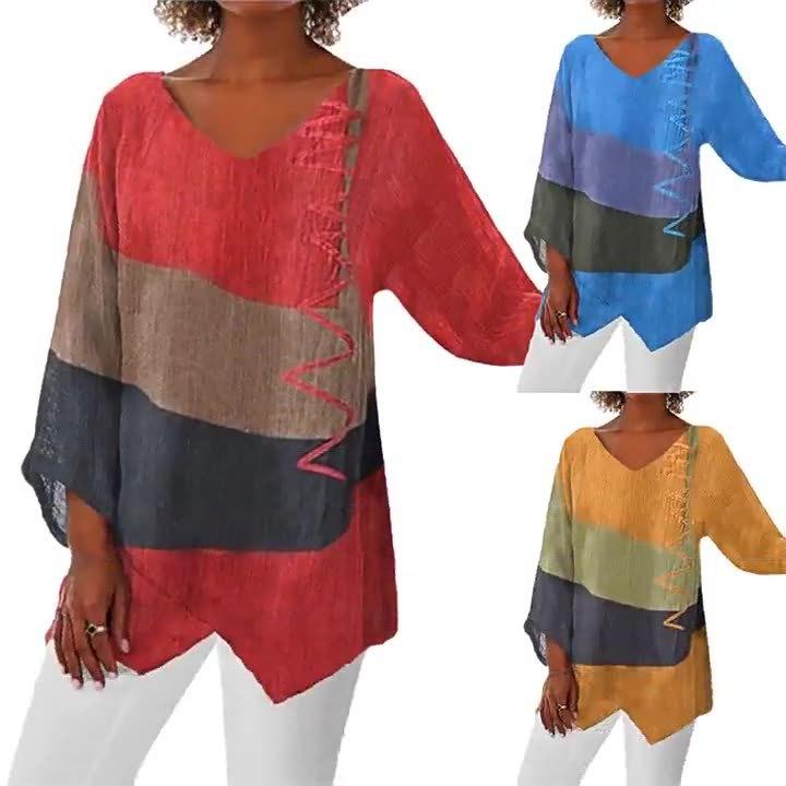 Rakuten - トップス 春秋 メンズ レディース 裾 長袖 レトロ トップス