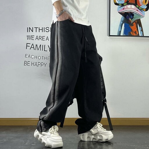 メンズ 男性用 ファッション オシャレ シンプル 大人 かっこいい ストリート ヒップホップ HipHop ジーンズ レトロ ウォッシュ ストライプ ルーズ ハイ ストリート ストレート パンツ 春秋 パンツ メンズ 男性用 ファッション オシャレ シンプル 大人 かっこいい ストリート ヒップホップ HipHop ジーンズ レトロ ウォッシュ ストライプ ルーズ ハイ ストリート ストレート パンツ 春秋 パンツ