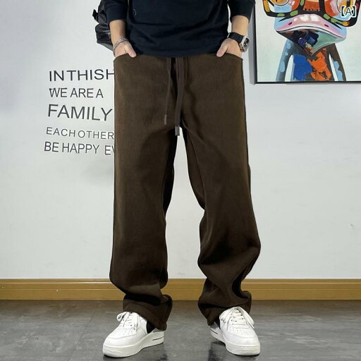 メンズ 男性用 ファッション オシャレ シンプル 大人 かっこいい ストリート ヒップホップ HipHop コーデュロイ スウェット パンツ ルーズ ロング ドレープ ストレート パンツ 春秋 ワイド レッグ カジュアル パンツ メンズ 男性用 ファッション オシャレ シンプル 大人 かっこいい ストリート ヒップホップ HipHop コーデュロイ スウェット パンツ ルーズ ロング ドレープ ストレート パンツ 春秋 ワイド レッグ カジュアル パンツ