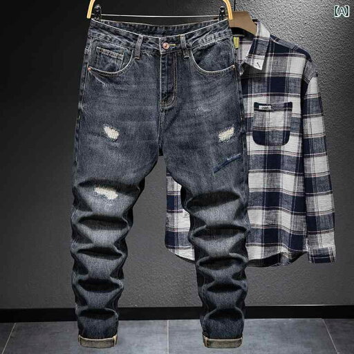 メンズ 男性用 ファッション オシャレ シンプル 大人 かっこいい ストリート ヒップホップ HipHop アメリカンン ヘビーウェイト レトロ ワークウェア リッピング ジーンズ 春秋 ストレート ルーズ 大きいサイズ カジュアル ワイド レッグ パンツ メンズ 男性用 ファッション オシャレ シンプル 大人 かっこいい ストリート ヒップホップ HipHop アメリカンン ヘビーウェイト レトロ ワークウェア リッピング ジーンズ 春秋 ストレート ルーズ 大きいサイズ カジュアル ワイド レッグ パンツ