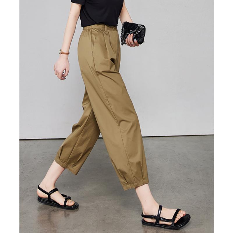 春 コーデ レディース ファッション オシャレ カワイイ シンプル きれいめ ナチュラル 上品カジュアル 婦人服 九分丈 細身 ゆったり ワイド パンツ カジュアル