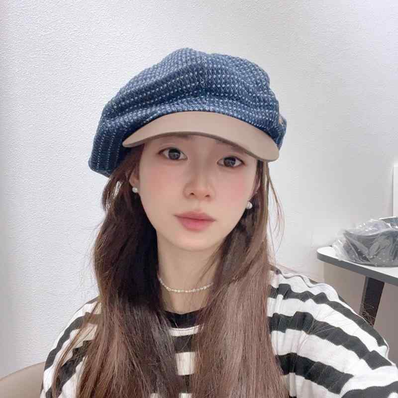 乐天商城 - 春 コーデ オシャレ 小物 アイテム レディース レトロ　レザー　つば有り　帽子　キャップ　八角帽子　女性用