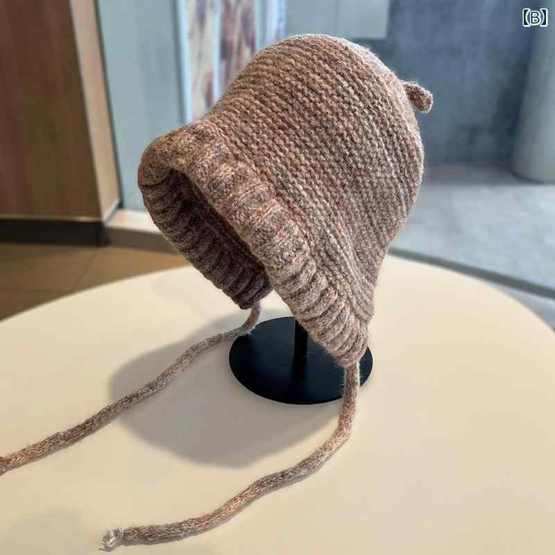 春 コーデ オシャレ 小物 アイテム レディース バッグ ウール 秋冬 耳保護 ニット帽 キャップ