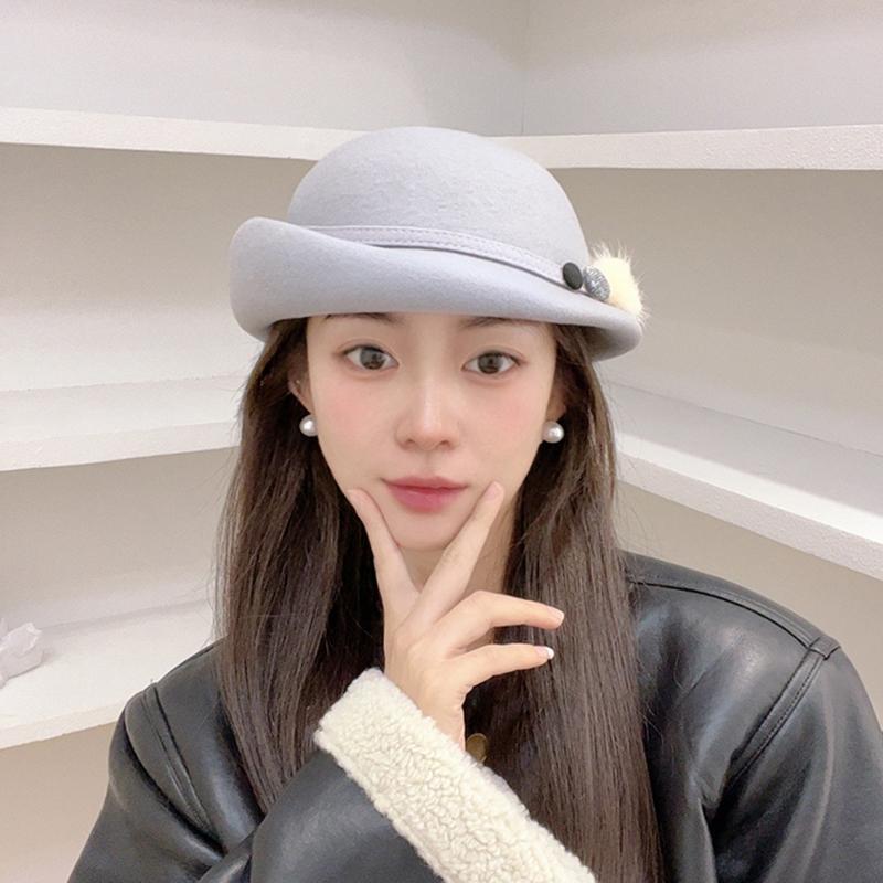 春 コーデ オシャレ 小物 アイテム レディース ウール ベレー帽 女性用 レトロ ペインター ハット トップハット スチュワーデス