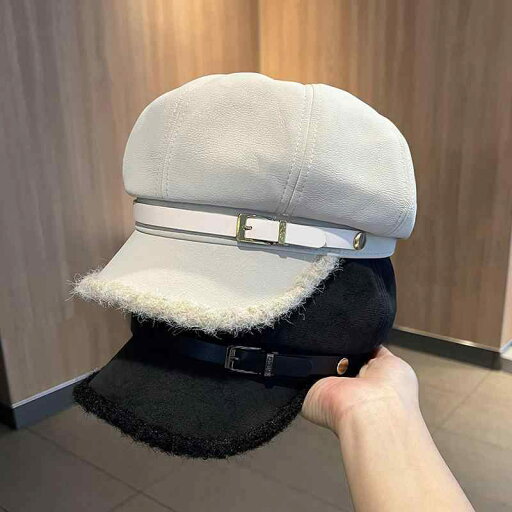 春 コーデ オシャレ 小物 アイテム レディース スエード 八角形 女性用 冬 レトロ ペインター ハット 春 コーデ オシャレ 小物 アイテム レディース スエード 八角形 女性用 冬 レトロ ペインター ハット