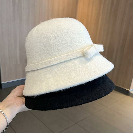春 コーデ オシャレ 小物 アイテム レディース リボン ウール フィッシャーマンハット バケットハット 冬 ハイエンド 春 コーデ オシャレ 小物 アイテム レディース リボン ウール フィッシャーマンハット バケットハット 冬 ハイエンド