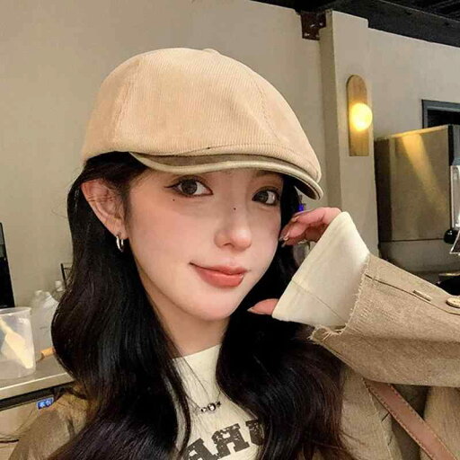 春 コーデ オシャレ 小物 アイテム レディース コーデュロイ フォワード ハット 女性用 秋 アメリカン レトロ レザー ベレー帽 春 コーデ オシャレ 小物 アイテム レディース コーデュロイ フォワード ハット 女性用 秋 アメリカン レトロ レザー ベレー帽