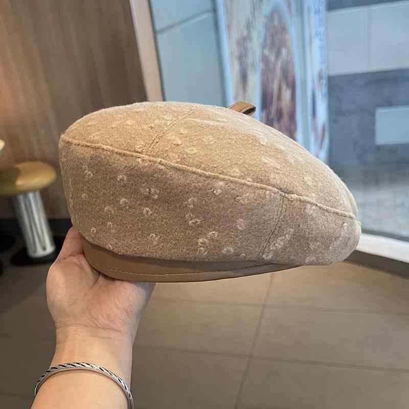 春 コーデ オシャレ 小物 アイテム レディース レトロ レザー つば有り 帽子 キャップ ベレー帽 女性用 秋冬 ジャカード