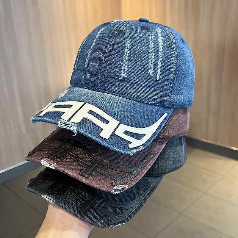 乐天商城 - 春 コーデ オシャレ 小物 アイテム レディース デニム ベースボール キャップ 女性用 夏 アメリカン レトロ ウォッシュド オールドソフト トップ サンシェード ダックビル ハット