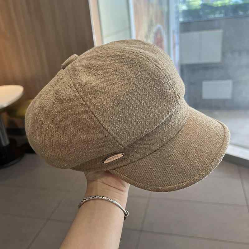 春 コーデ オシャレ 小物 アイテム レディース ソリッドカラー レトロ 八角形 女性用 ベレー帽