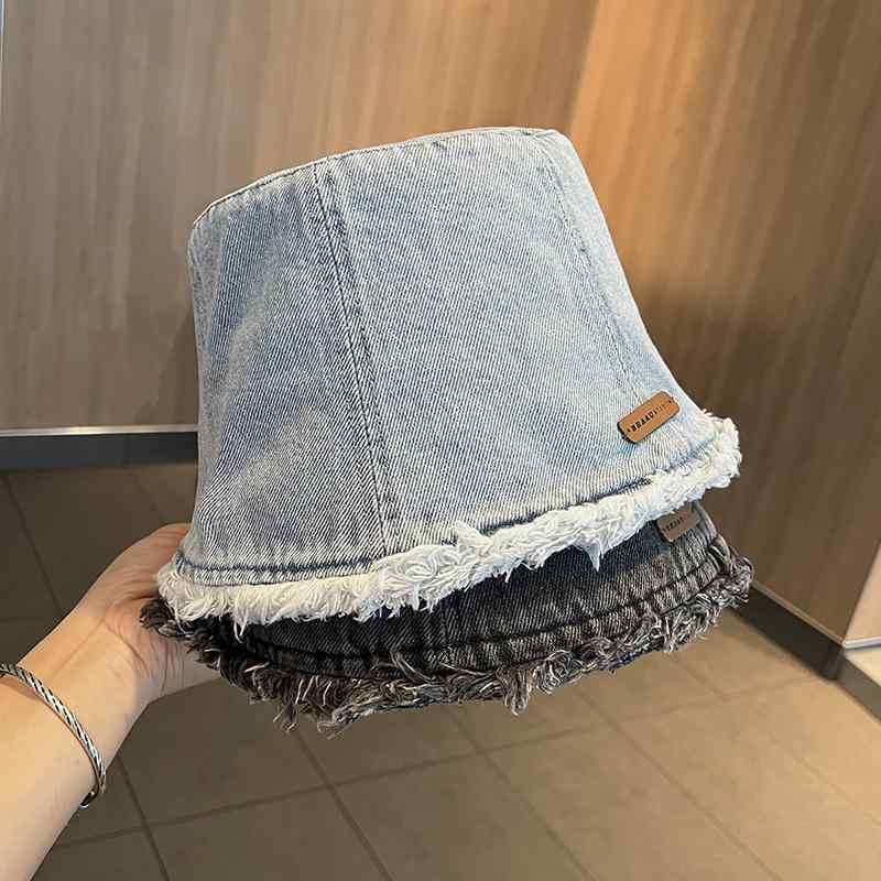 春 コーデ オシャレ 小物 アイテム レディース ロー エッジ デニム バケットハット 女性用 フィッシャーマン フェイスカバー