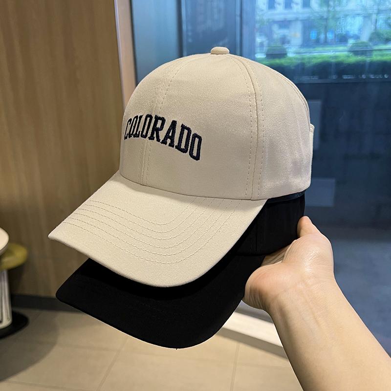 春 コーデ オシャレ 小物 アイテム レディース サンハット 文字 ダックビル ハット 女性用 トップ 野球帽 ベースボール キャップ