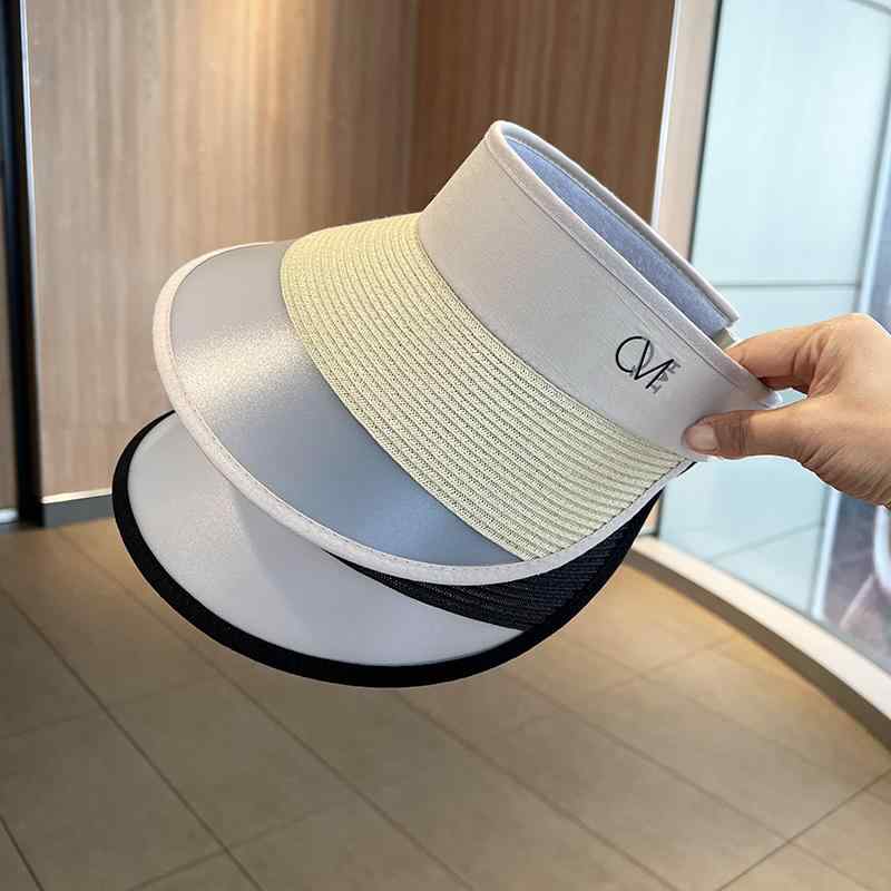 春 コーデ オシャレ 小物 アイテム レディース サンシェード トップ ハット 夏 サンハット 麦わら帽子 ステッチ つば広