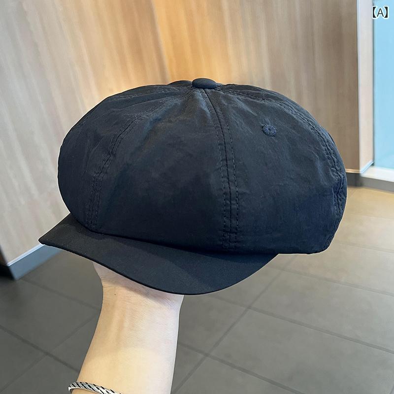 春 コーデ オシャレ 小物 アイテム レディース 女性用 ベレー帽 夏 サンシェード フォワード ハット レトロ 八角形