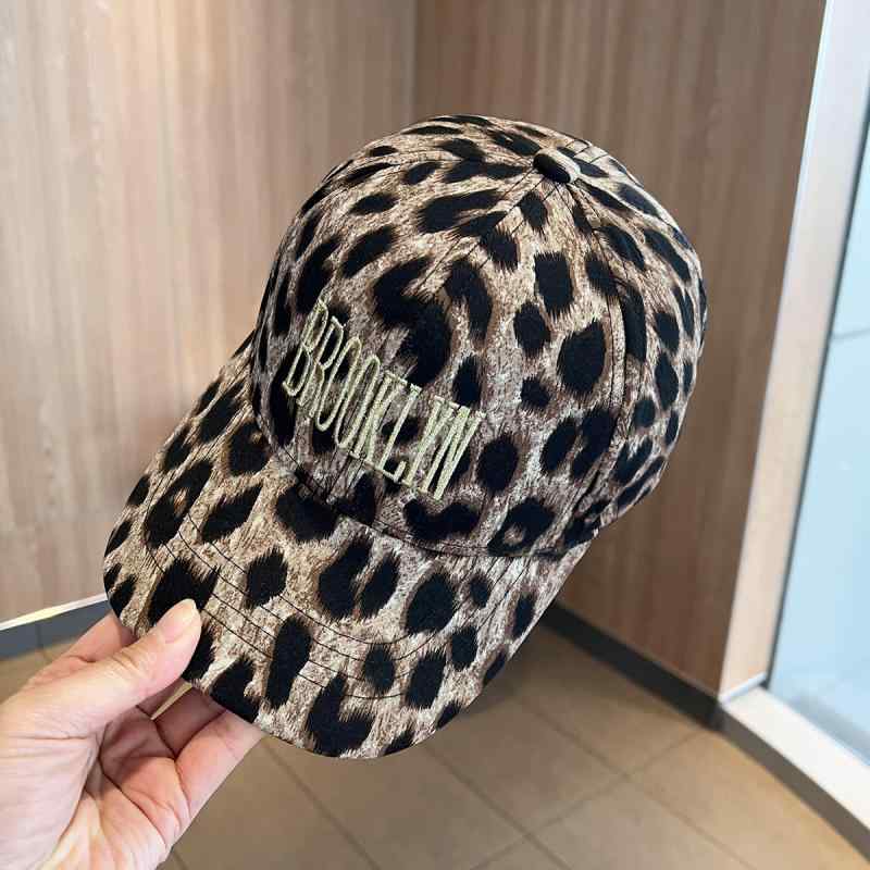 春 コーデ オシャレ 小物 アイテム レディース 女性用 ヒョウ柄 ベースボール キャップ 夏(4.0)