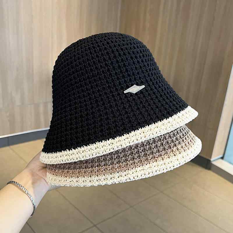 春 コーデ オシャレ 小物 アイテム レディース 編み込み バケットハット 女性用 メッシュ ニット帽 キャップ フィッシャーマン