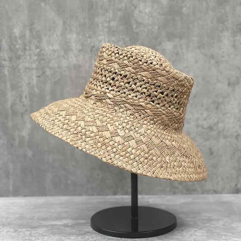 春 コーデ オシャレ 小物 アイテム レディース フレンチ つば広 ラフィア 麦わら帽子 夏 バックル 女性用 サンハット