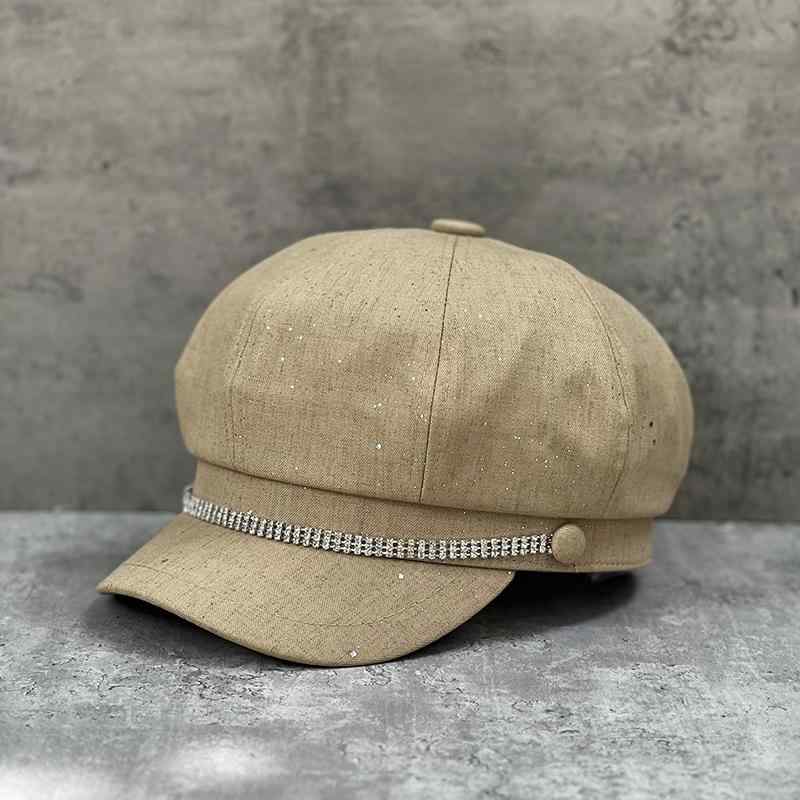 春 コーデ オシャレ 小物 アイテム レディース ラインストーン チェーン 八角形 女性用 レトロ