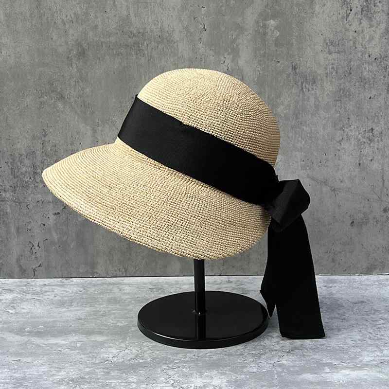 春 コーデ オシャレ 小物 アイテム レディース つば有り 織物 ラフィア サンハット 女性用 夏 ビーチ 海辺