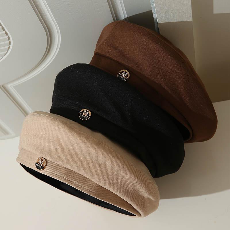 春 コーデ オシャレ 小物 アイテム レディース ウール ベレー帽 秋冬 頭囲