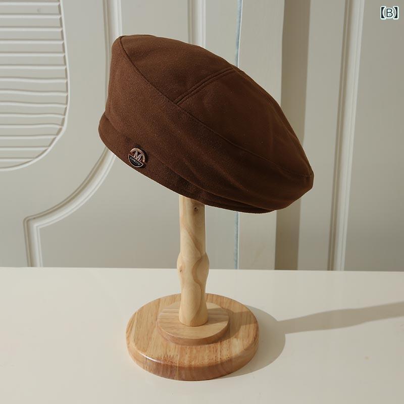 春 コーデ オシャレ 小物 アイテム レディース ウール ベレー帽 秋冬 頭囲