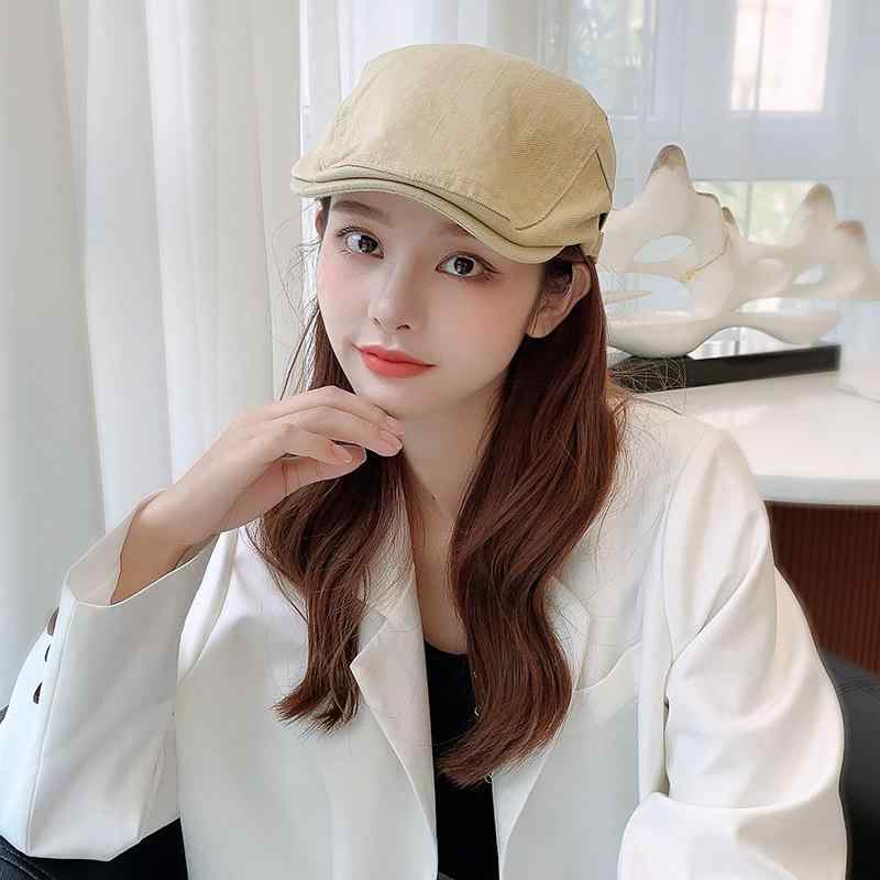 春 コーデ オシャレ 小物 アイテム レディース フォワード ハット ダックビル キャップ レトロ ペインター ベレー帽 クール 男女兼用 調節可能