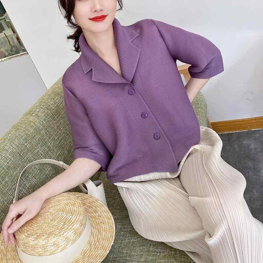 春 コーデ レディース ファッション オシャレ カワイイ シンプル きれいめ ナチュラル 上品カジュアル 婦人服 プリーツ スーツ カラー シャツ ゆったり ドール カバー パフスリーブ トップス 春 コーデ レディース ファッション オシャレ カワイイ シンプル きれいめ ナチュラル 上品カジュアル 婦人服 プリーツ スーツ カラー シャツ ゆったり ドール カバー パフスリーブ トップス