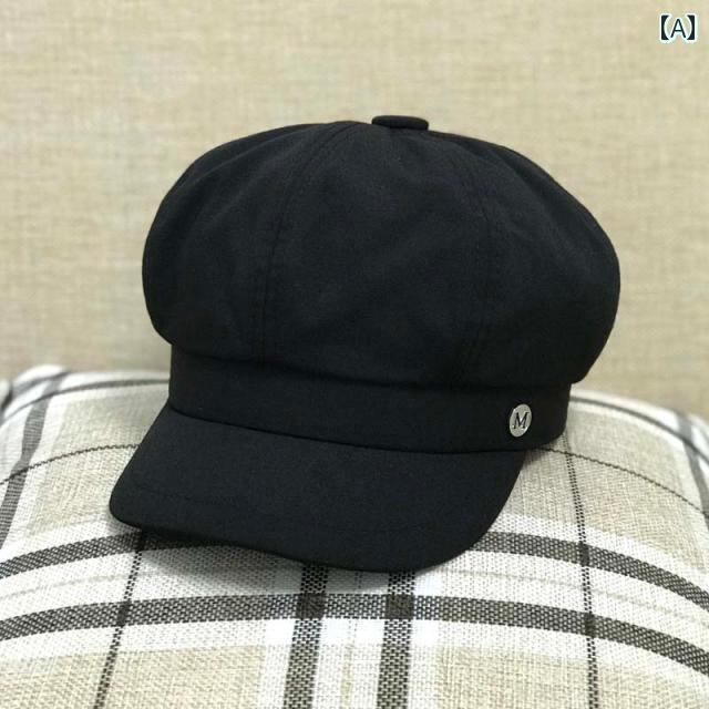 春 コーデ オシャレ アイテム メンズ レディース アメリカン ストリート ベレー帽 秋　冬 ウール 八角形 帽子 画家帽子 レトロ