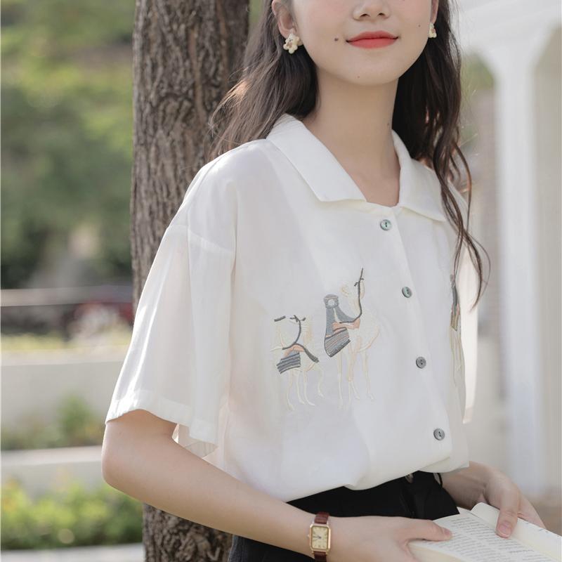 Rakuten - 春 コーデ レディース ファッション オシャレ カワイイ シンプル きれいめ ナチュラル 上品カジュアル 婦人服 夏 シャツ シフォン 半袖 トップス